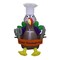 4' Air Blown Inflatable Thanksgiving Turkey Chef w/ Banner GTF00012-4